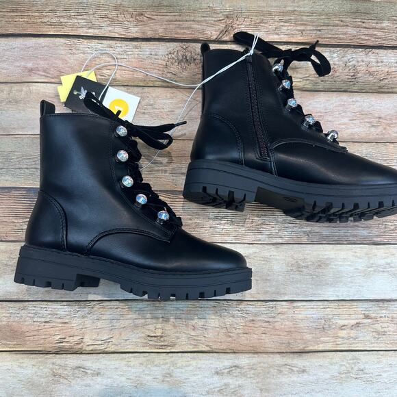 Girls Zara Combat Boot NEW Size 1 - Picture 5 of 6